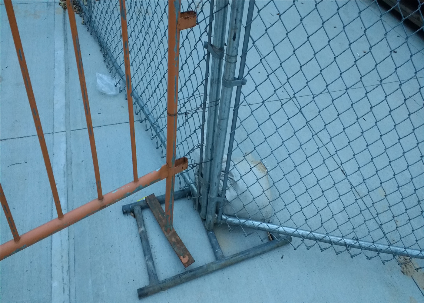 Electro Galvanized Temporary Construction Fence Panels 1½"(38mm) 1⅗"(40mm) Mesh