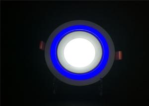 Quality Embedded Coloured LED Downlights White Centre Blue Edge Round CRI Ra&gt;70 Commerical wholesale
