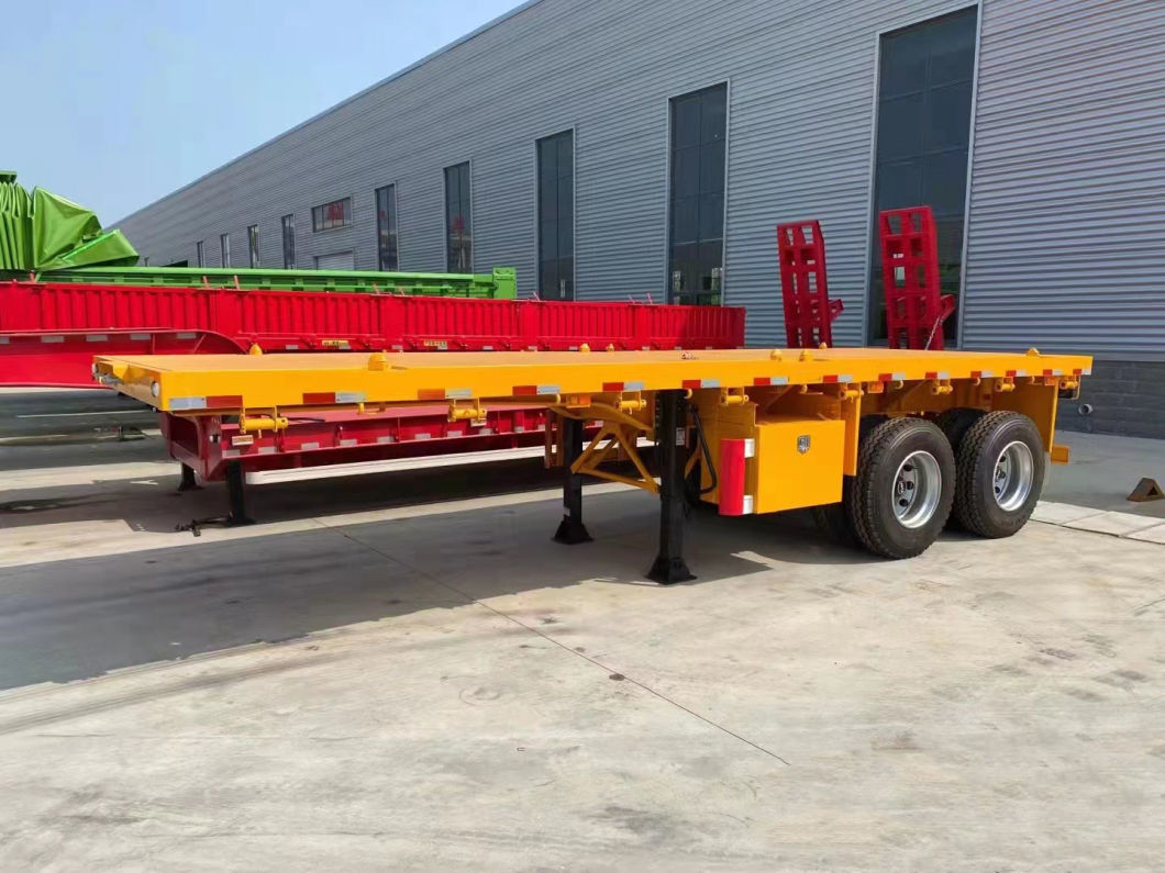 Reliable Tri-Axle Container Flatbed Semi-Trailers for Long-Distance Hauling