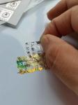 Holographic Anti Counterfeit Sticker Film Labeling Transparency Rectangle Round