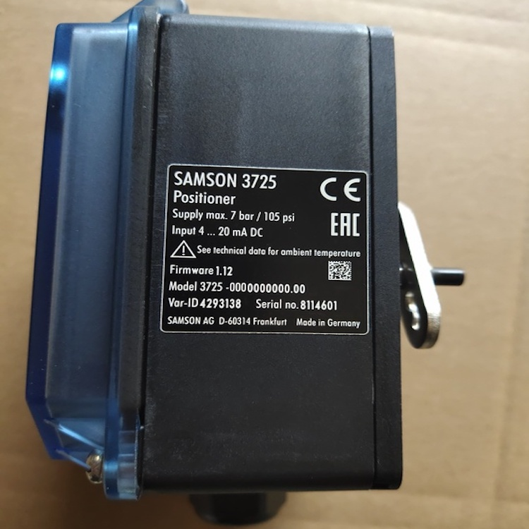 KOSO Pneumatic Samson Smart Positioner 3725-00 Butterfly Valve With Positioner