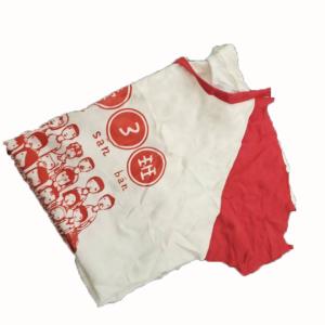Quality White Printed T-Shirt 40kg 50cm Cotton Wiping Rags wholesale