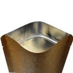 Eco Friendly Plain Height 30cm Kraft Paper Zipper Bag