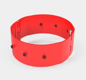 Quality Red Ductile Iron Stop Collar Well Casing Centralizers With A High Restoring Force wholesale