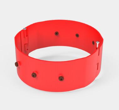 Red Ductile Iron Stop Collar Well Casing Centralizers With A High Restoring