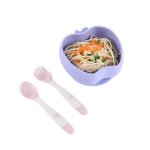 Food Grade Children'S Large Suction Cup Silicone Bowl Baby Integrated Anti Slip