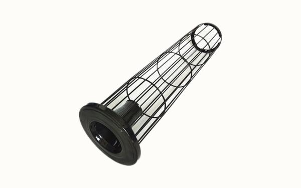 Round Oval Filter Cages Dust Collector Accessories Silicon Coating 4 Inch