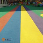 Outdoor Rubberized Track Surface Non-Slip & Long-Lasting for Community Parks