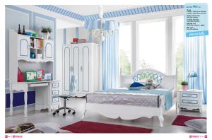 Quality kids glossy painted bed room set furniture,#903 wholesale