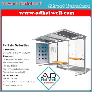 Quality Bus Stop Shelter Advertising Equipment wholesale
