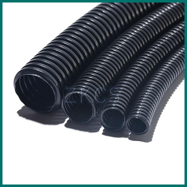 ROHS Anti Twist Black Corrugated Flexible Hose Cable Conduit Corrugated Hose