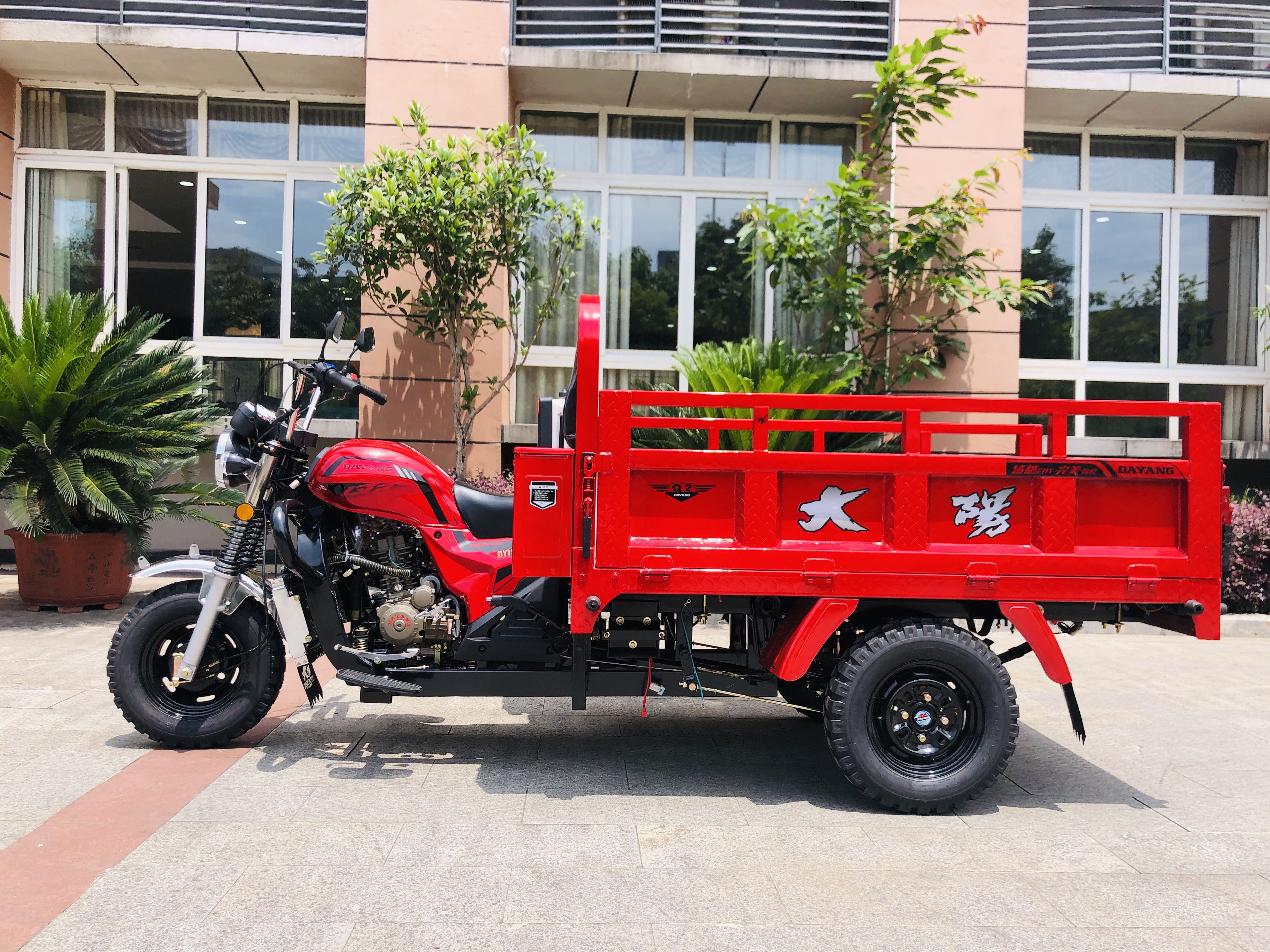 Red DAYANG 2021 Heavy Loading Truck Tricycle 150CC/175CC/200CC/250CC Motorized Tricycle