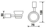 OEM ODM Soap Dish Holders Shower Soap Dish Rack Sus304 Stainless Steel