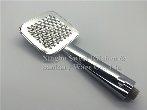 High quality Double face ABS completely Chrome plating single function shower hand square rain shower kit