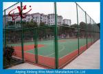 PVC Coated Chain Link Fence For Building Site / Courtyard / Park