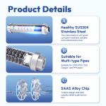 Whole House Salt Free Water Conditioner 3/4 Inch 0.15-1.5MPa For Home Faucet