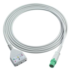 Quality Drager ECG Trunk Cable Dinstyle 3lead Leadwires Cable 1.30M wholesale