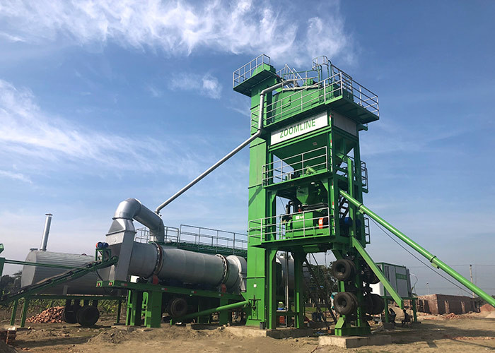 80T/H Mobile Asphalt Batching Plant