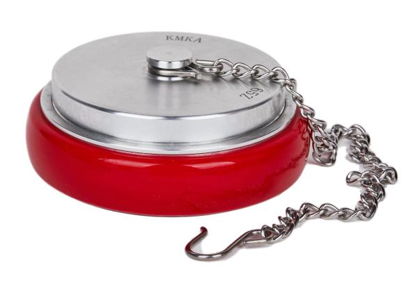 Cheap Silver  Color Machino Coupling Female Cap With Chain - Strong Lightweight - 65mm (2.5") for sale
