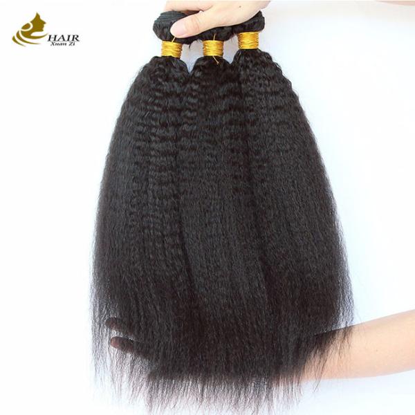 Wholesales Natural Black Cuticle Aligned Virgin Indian Kinky Straight Human Hair