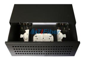 Quality 72 / 96 Core Black Box Fiber Optic Patch Panel With Single Mode Pigtail wholesale