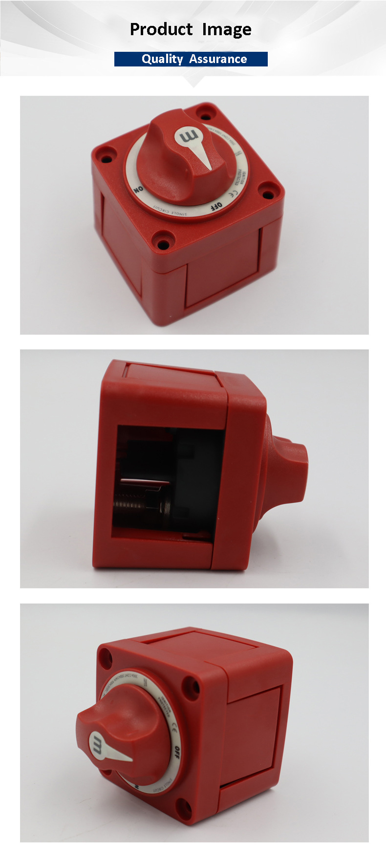 IP66 Waterproof Ignition Protected Blue Sea 6006 M-Series Master ON OFF Battery Switch Single Power Cut On/Off Marine Bo