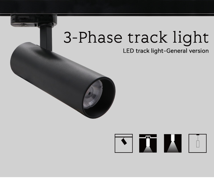 32W Adjustable Led Spotlight 2700K 3000K 4000K Aluminum LED Track Light