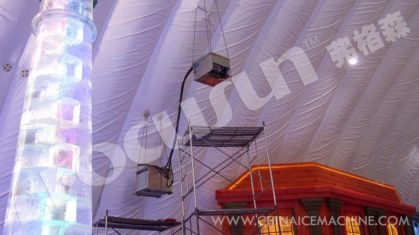 FAS-1300G Snow Making Machine for Playground High Technology 90 KG PLC Core Components