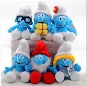 Quality Cute Smurf Stuffed Animals Cartoon Plush Toys For Vending Crane Machine wholesale