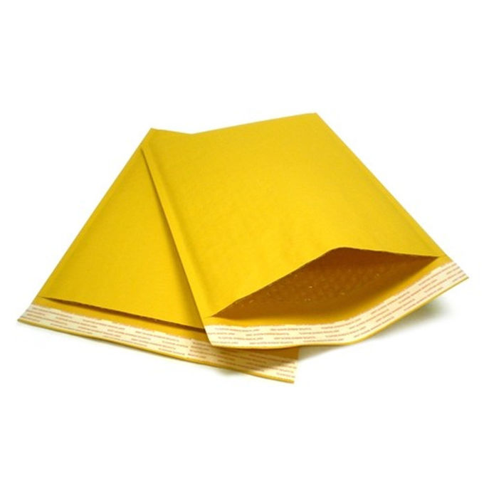 Patterned Blue Kraft Bubble Mailers 215x260mm #E Acid Resistant Bubble Wrap Packaging Envelopes