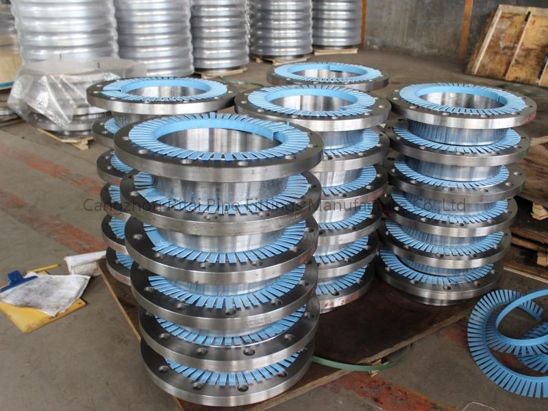 JIS PN10 Carbon Steel Flanged Fittings Flange WN ANSI 300 SO Black