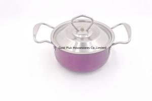 Quality Kitchen Casseroles SS Cooking Soup Hot Pot Set With Cover LFGB wholesale