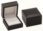 Single Wooden Ring Jewelry Box Case High End Style Screen Printing Logol