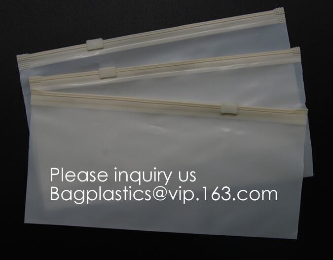 PLA compostable Clear poly custom printed plastic k bags,APPAREL Dress k Bag,garment packaging bag, bagease