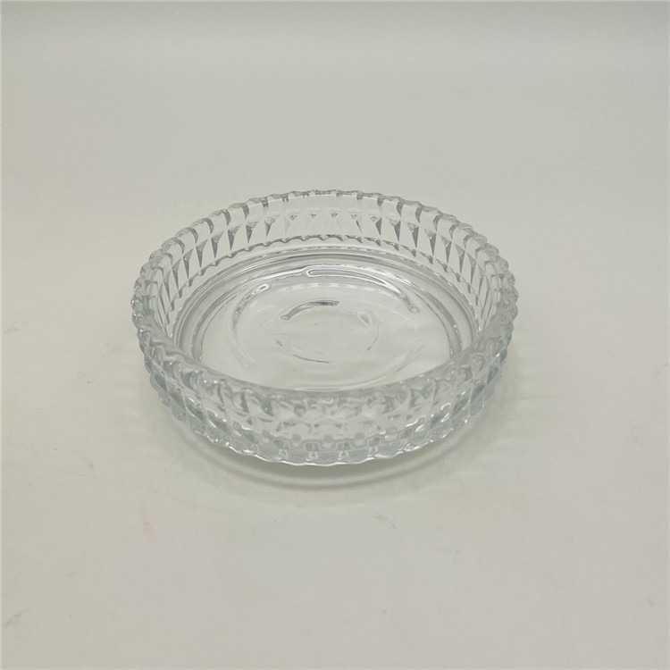 Dimond Ribbed Glass Bathroom Accessories Set With Clear Color Gold Parts