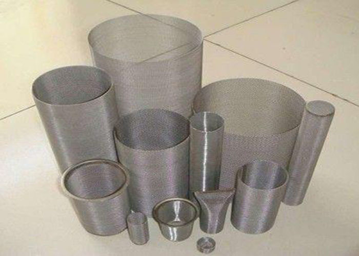 304 Stainless Steel Wire Mesh Filter , 350 Mesh Perforated Metal Filter