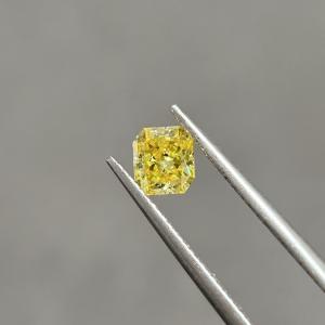 Quality 0.55ct VS2 Lab Created Canary Yellow Diamonds Radiant Cut OEM ODM wholesale