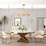 Round Light Luxury Hotel Room Table 0.78 M Height