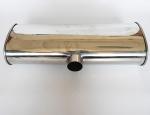 Weld On Install 2.5 Inch SS304 Car Flow Sound Muffler