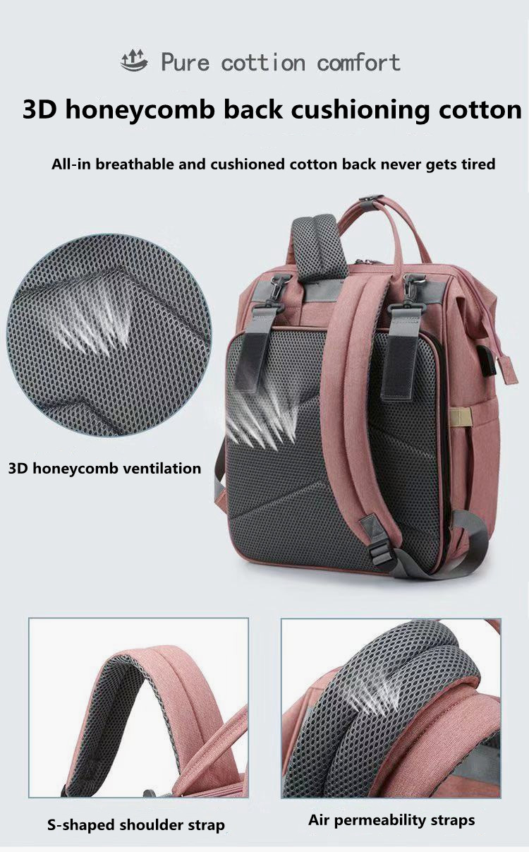 Outdoor Activity Nursing Mother Travel Bag With USB OEM ODM