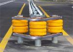 Tunnel Entrances Highway Roller Barrier With Yellow Red