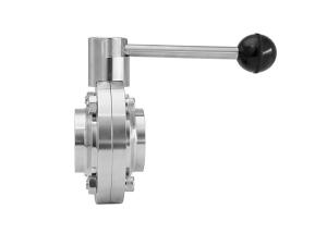 Quality ASME Standard T316L 1&quot; Tri Clamp Butterfly Valve wholesale