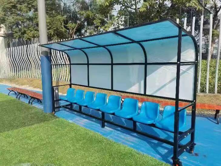 15 Seats Durable Outdoor Stadium Seating With Galvanized Steel Tube Material