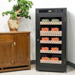 Digital Precision Climate Control Black Wood Cigar Cooler Humidor