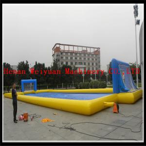 Quality CUSTOMIZED best quality water inflatable soap football for summer wholesale