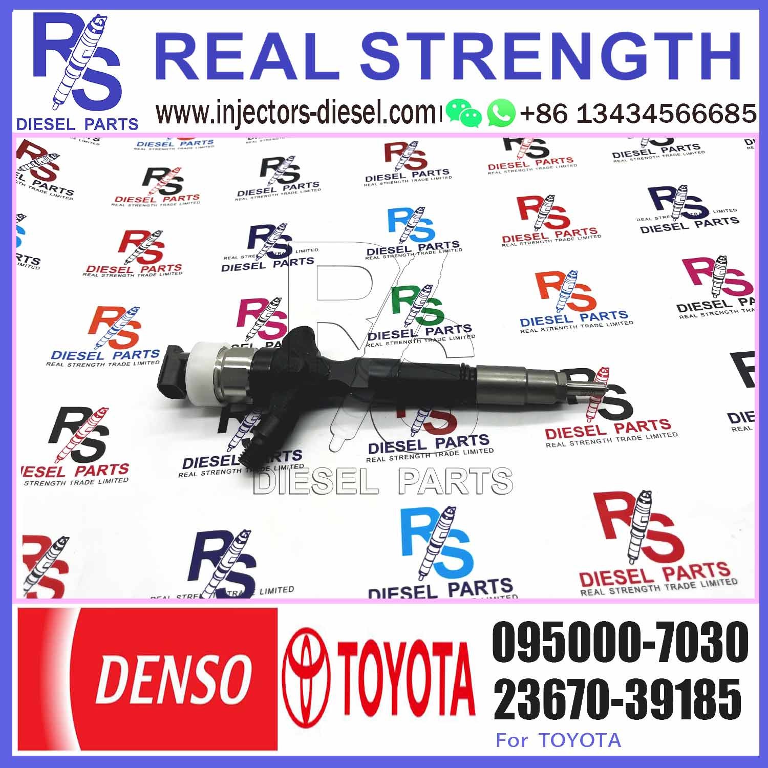 Construction Machinery Diesel Fuel Injector Nozzle 23670-30280 Common Rail Injector 095000-8390
