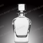 Square Shaped empty 750ML Glass Tequila Bottles