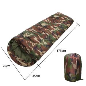Quality Single Person Camouflage Camping And Hiking Gear 200g Hollow Cotton Filling wholesale