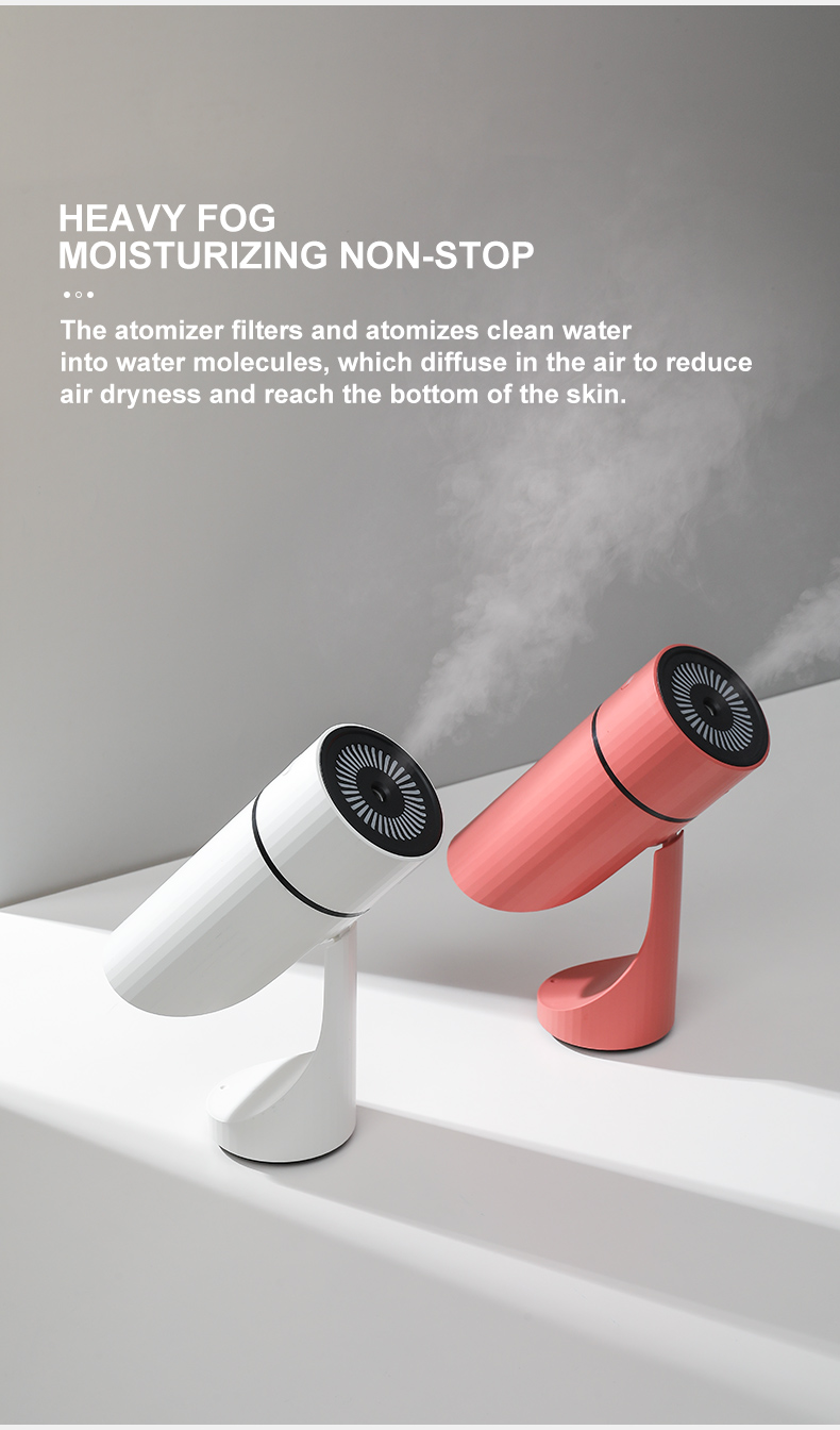 Homefish OEM USB Luftbefeuchter Tragbare Mini Humidifier Personal Desktop Luftbefeuchter Leise Luftbefeuchter mit 2 Modi