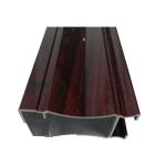 Aluminium Glass Door Profiles , 6063 Customized High Glossy Wood Grain Aluminum